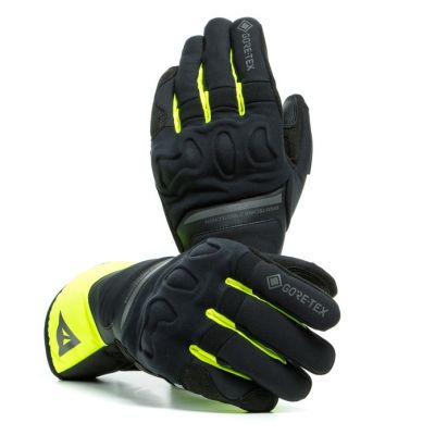 Dainese NEMBO GTX cestovní rukavice černé/fluo-žluté vel.S